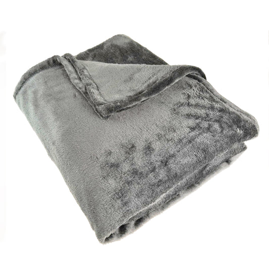 PLAID ROXY FLANELLE 130 X 160 GRIS