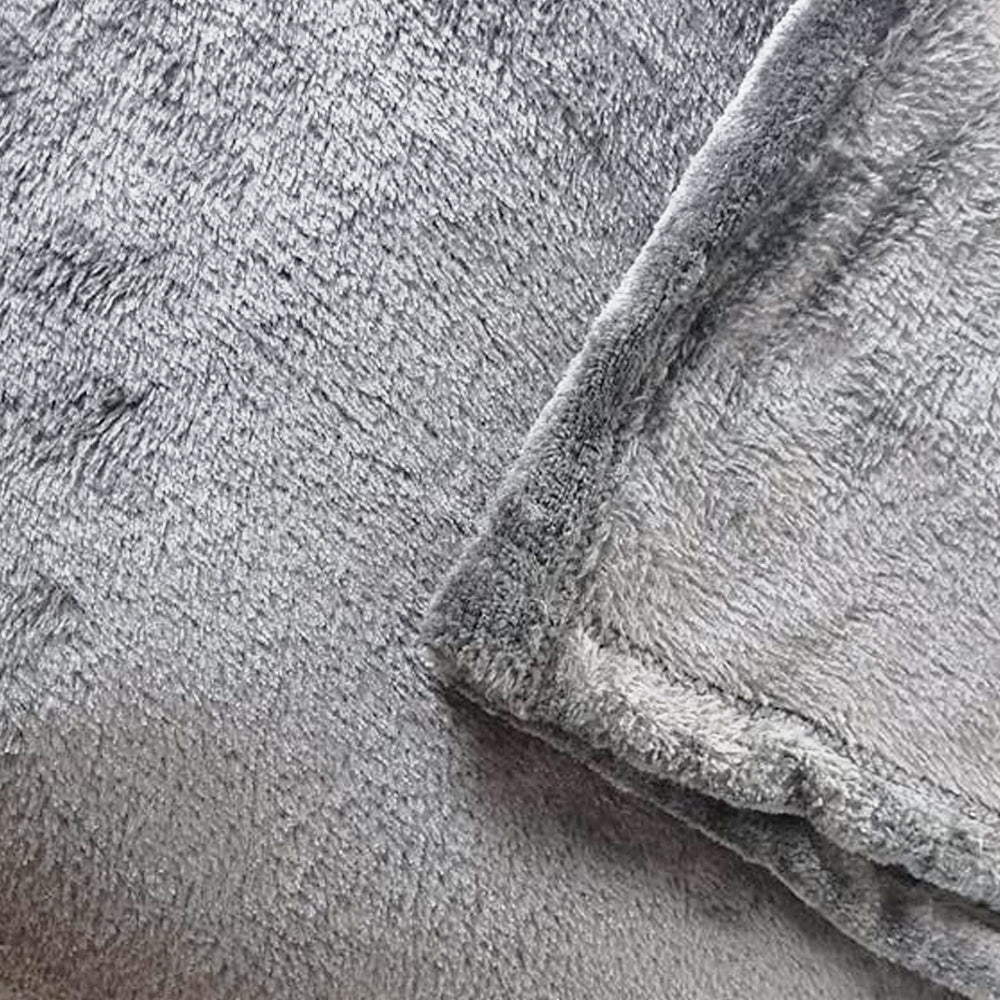 PLAID ROXY FLANELLE 130 X 160 GRIS