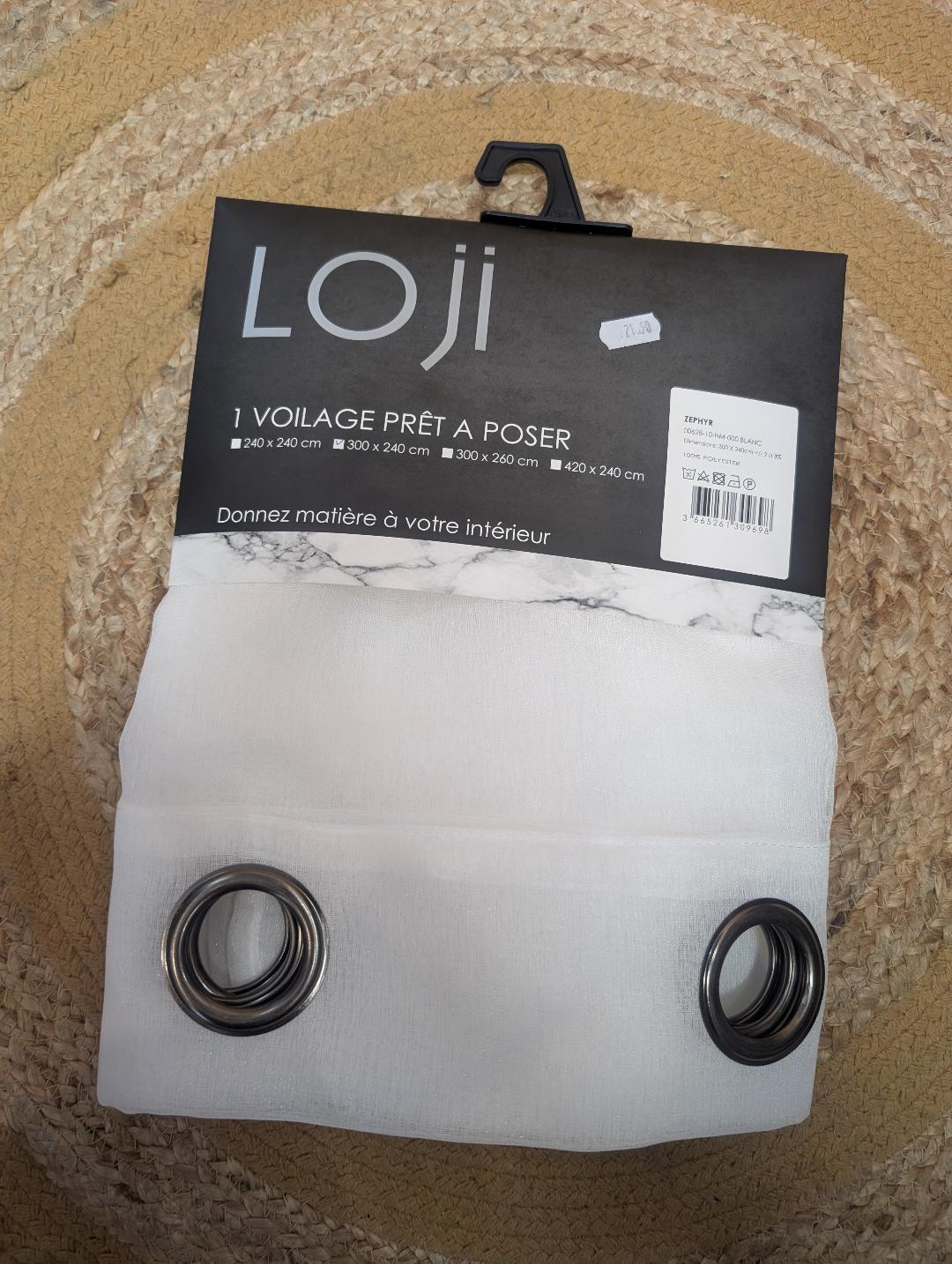 VOILAGE ZEPHIR 300 X 240 BLANC