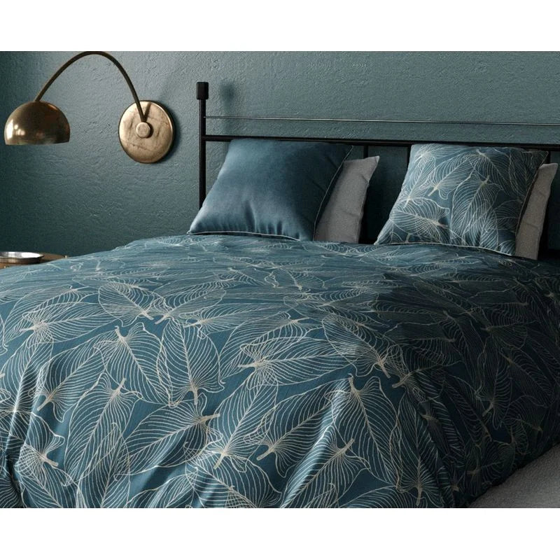 PARURE DE COUETTE  PERCALE BAHICO BLEU