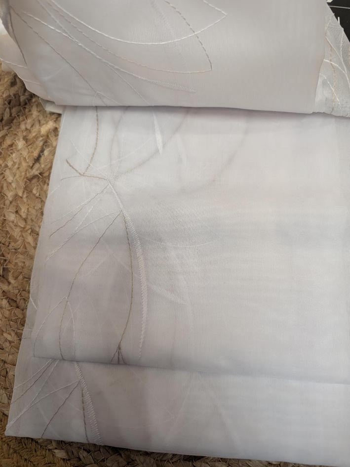 VOILAGE CAMELIA 140 X 240 BLANC