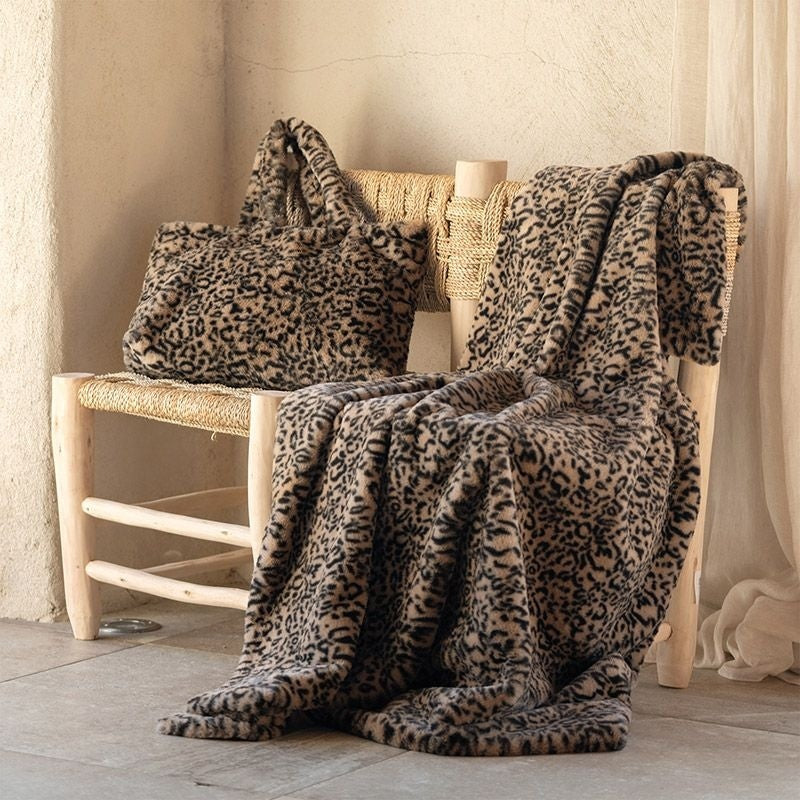 PLAID/JETE DE LIT LEOPARD