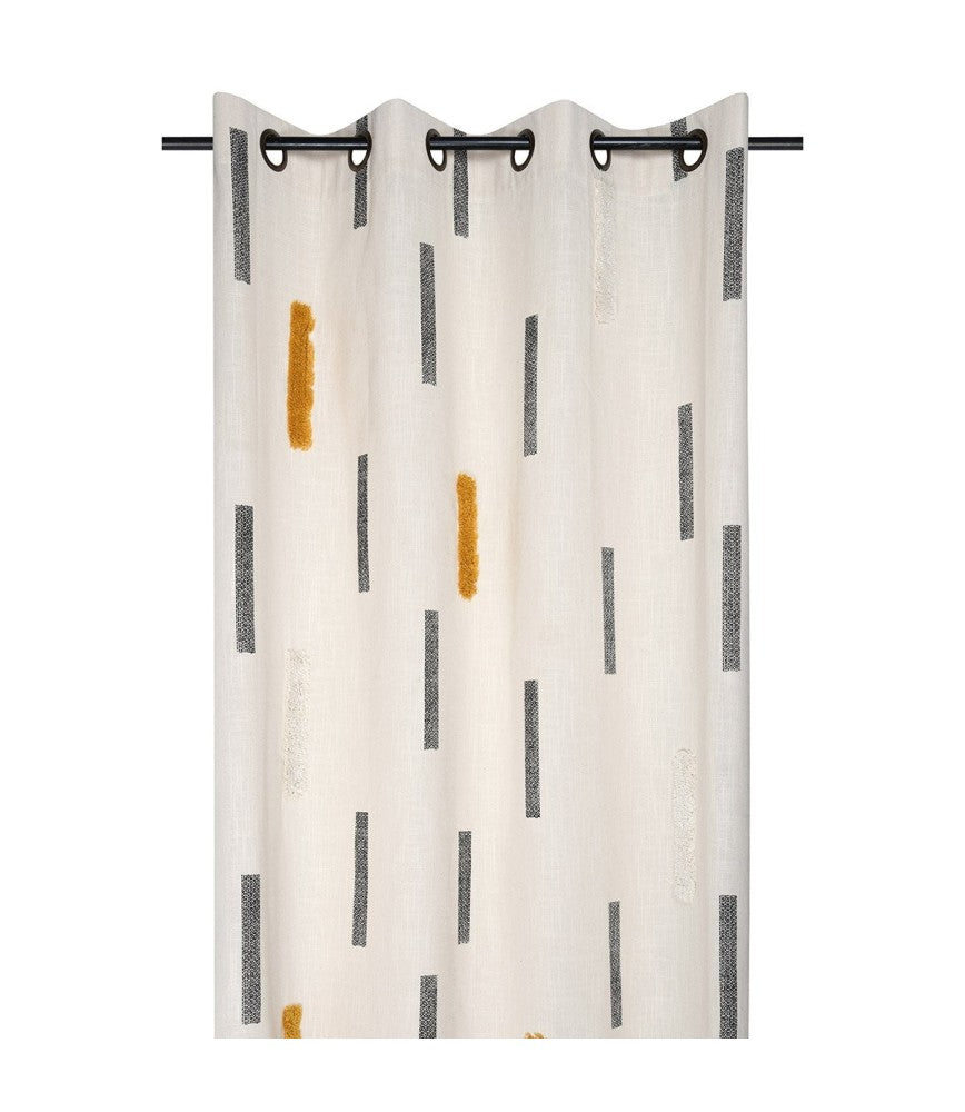 RIDEAU BELOHA 140 X 260 CM ECRU