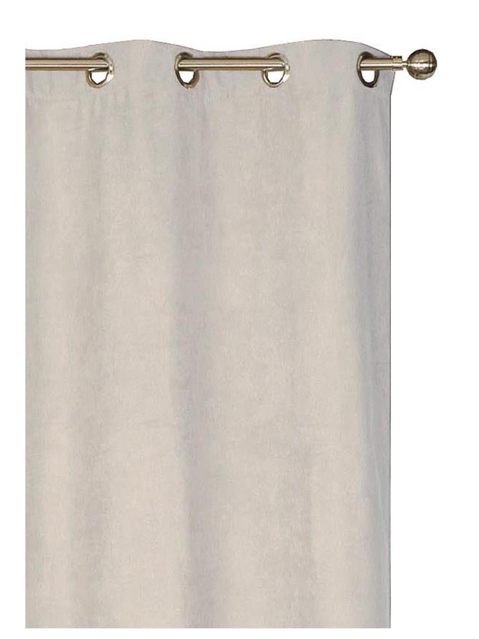 RIDEAU THERMIQUE SUEDINE MATHIA 140X 240 BEIGE