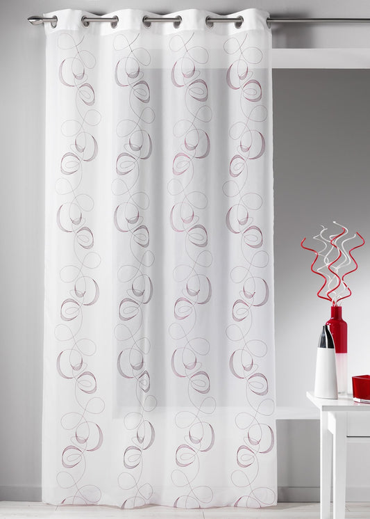 VOILAGE FAUSTINE 140 x 260 BORDEAUX
