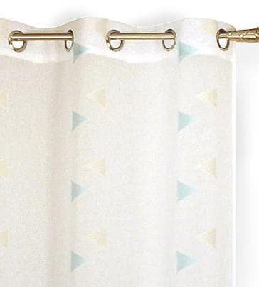 PAIRE DE VITRAGE KENDJI 60 X 120  - Gris/bleu