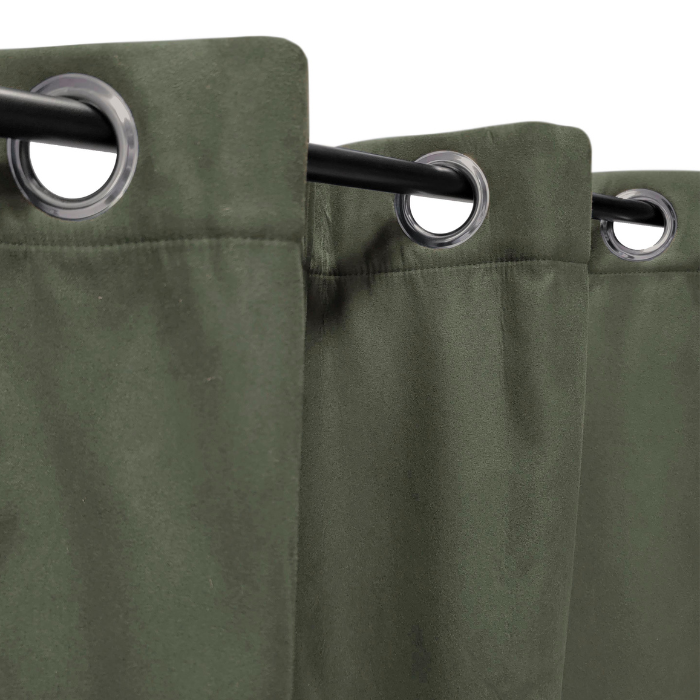 RIDEAU THERMIQUE  SUEDINE MATHIA 140X 240 KAKI