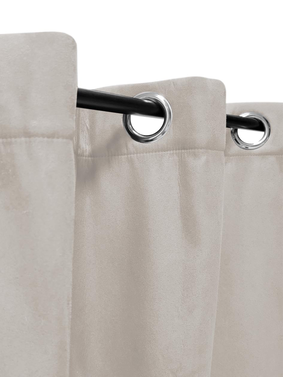 RIDEAU THERMIQUE  SUEDINE MATHIA 140X 240 BEIGE