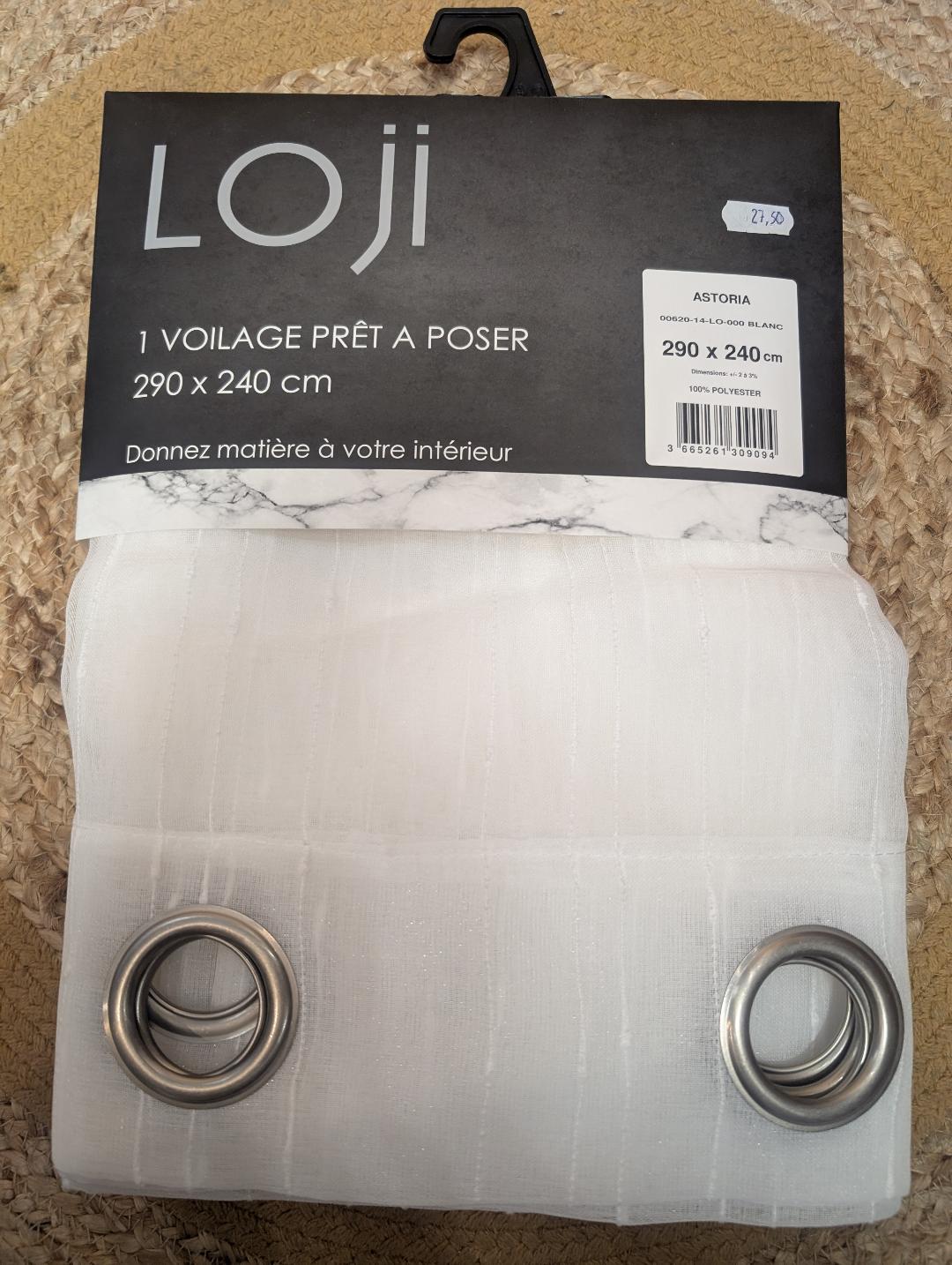 VOILAGE ASTORIA 290 X 240 BLANC