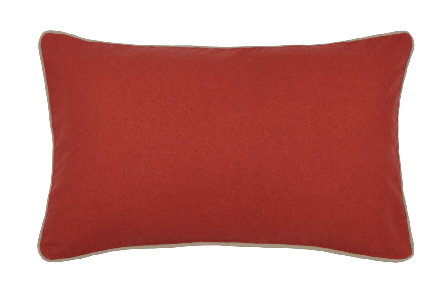 COUSSIN DUO 30 X 50CM TERRACOTA/LIN