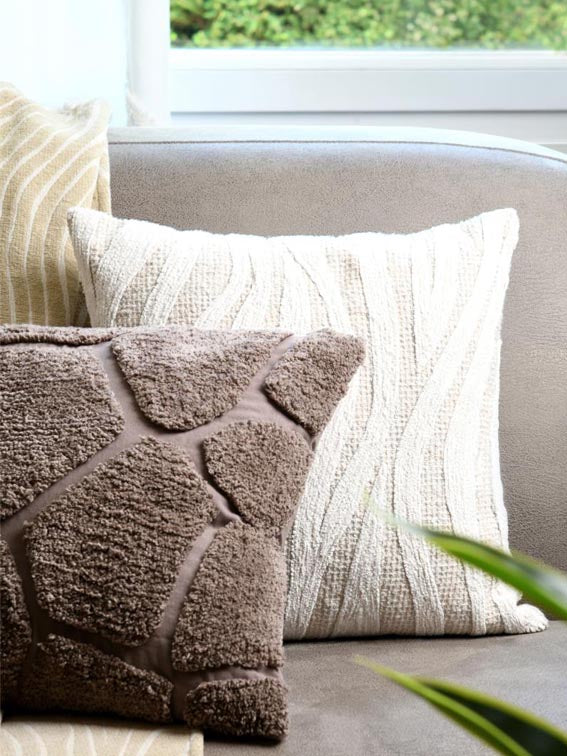 COUSSIN FELIDAE ECRU 45X45 cm