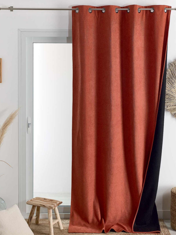 RIDEAU THERMIQUE KONFORD TERRACOTTA 140 X 260 CM