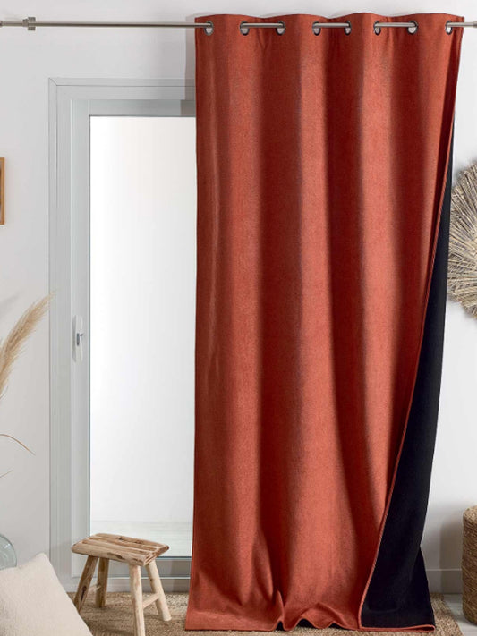 RIDEAU THERMIQUE KONFORD TERRACOTTA 140 X 260 CM