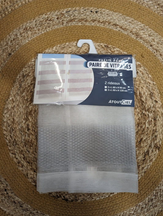 VITRAGE PAULINE 60 X 120 GRIS