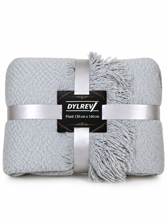 PLAID DIANA 130 X 160 CM GRIS