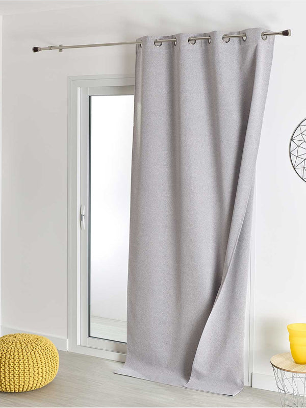 RIDEAU THERMIQUE MIDNIGHT GRIS 135 X 260 CM