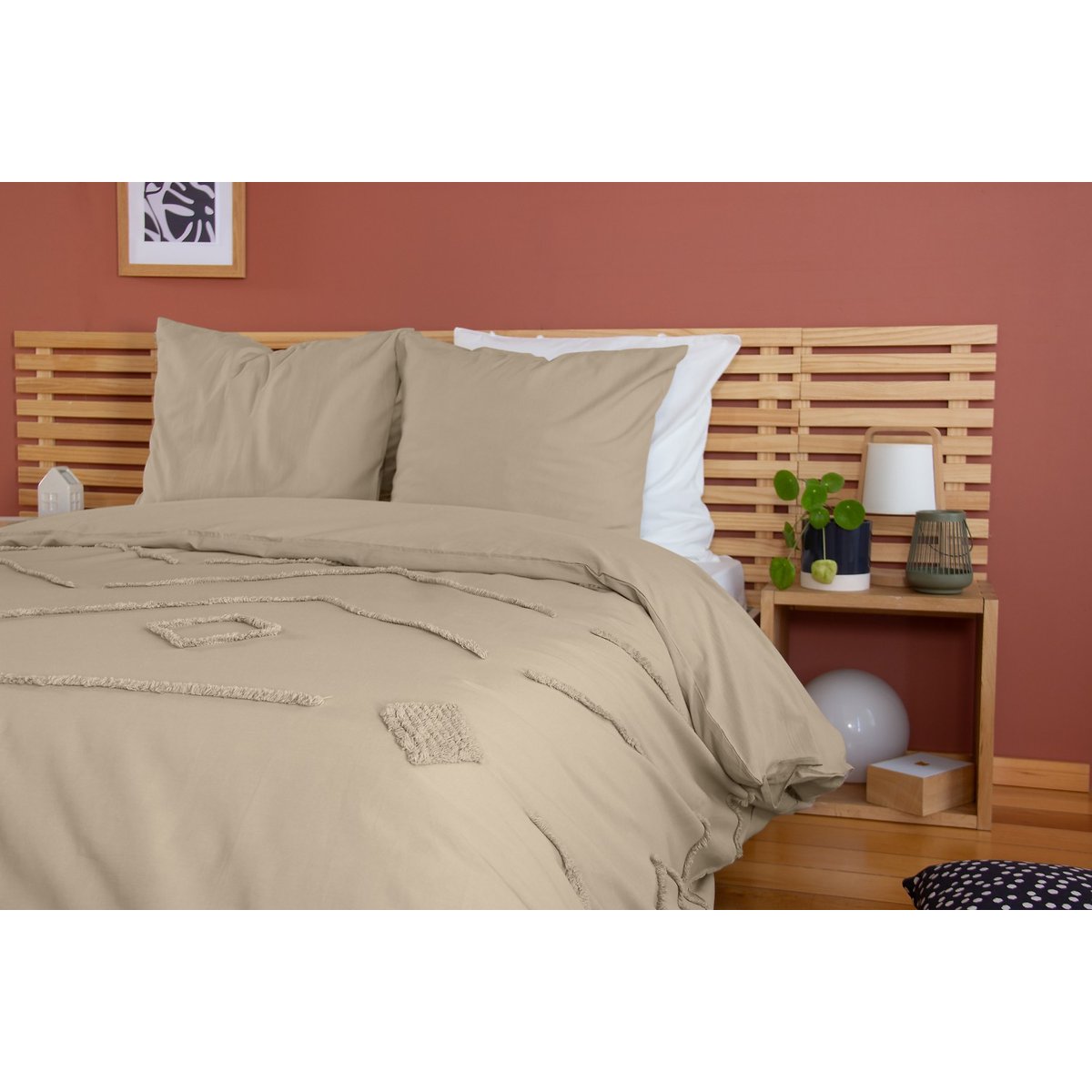 PARURE DE LIT COTON LAVE AKOE