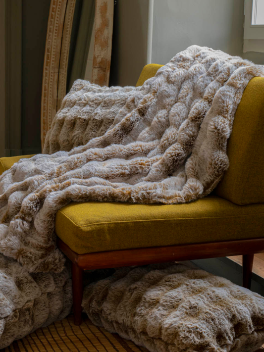 MAXI PLAID ASTRAGAN FOIN 150 X 190 CM