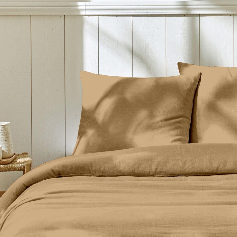 PARURE DE LIT GAZE DE COTON LIN