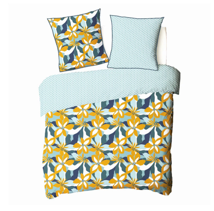 PARURE DE LIT PERCALE FLORE