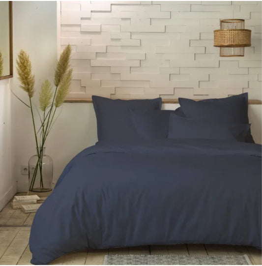 PARURE DE LIT 3 PIECES 100% PERCALE 80FILS OMBRE