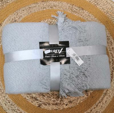 PLAID DIANA 130 X 160 CM GRIS