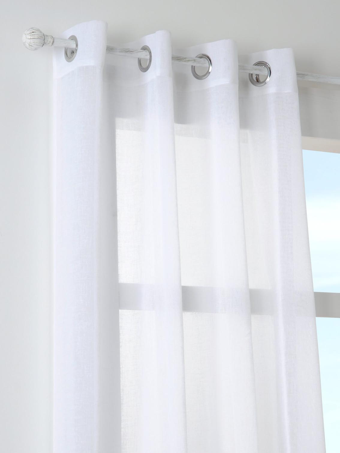 VOILAGE PALOMA 140 X 260 CM BLANC