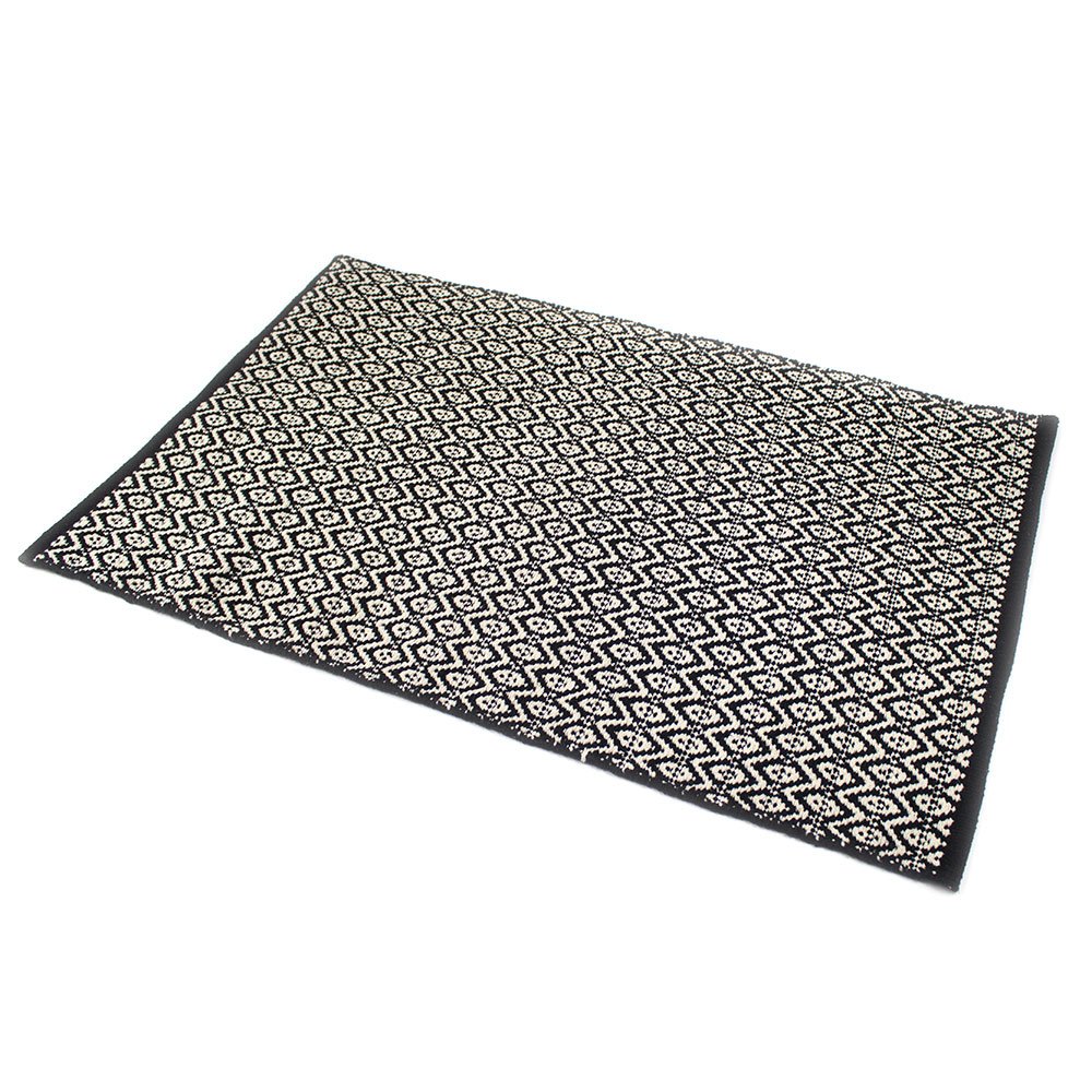 TAPIS INDIRA NOIR & NATUREL 60 x 90 cm