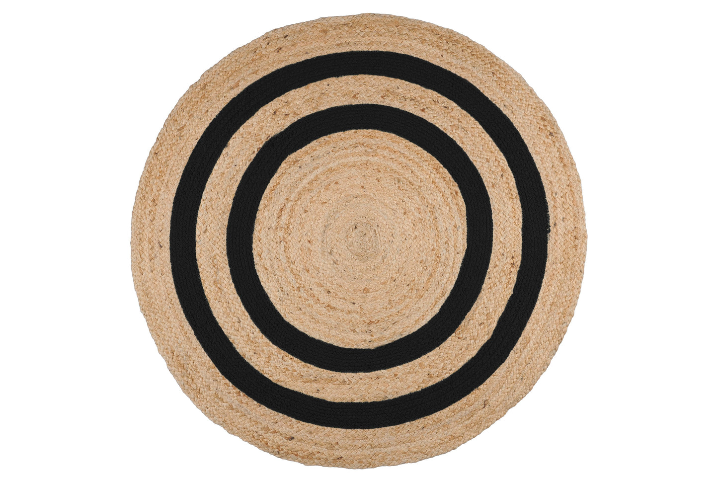 TAPIS MAORI  ROND 90 CM  - NOIR